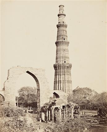 SAMUEL BOURNE (1834-1912) A group of 17 photographs depicting historical landmarks in Delhi. 1860s.